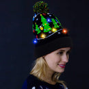 Christmas Tree Knitted Lit-up Beanie