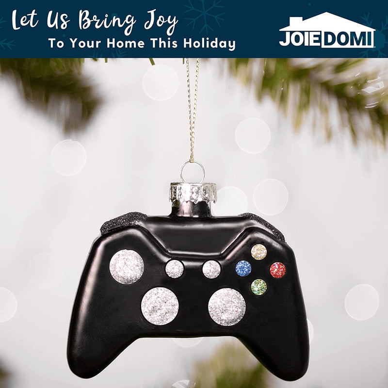 Christmas Tree Game Controller Ornament Decoration Black and White