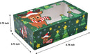 8.75in Christmas Characters Foil Cookie Box with Window, 24 Pcs