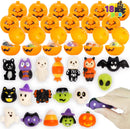 Halloween Prefilled Pumpkin Box with Mochi Squishy, 18 Pcs