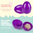 18Pcs Colorful Bright Plastic Easter Egg Shells 2.3in