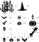 Spooky residence Hanging Decorations and Witch Hats, 25 Pcs