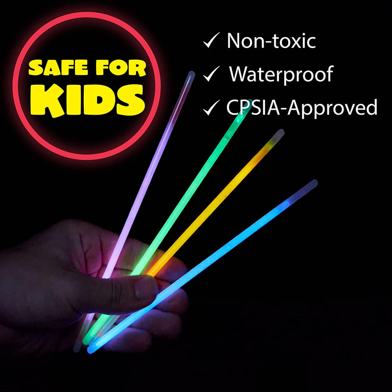 Budi 200 Glow Sticks 467Pcs Glow Party Favors for Kids/Adults: 200 Glowsticks