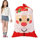3 Piece Jumbo Holiday Santa Gift Bag
