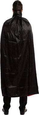 Adult Unisex Vampire Costume Set With Cape And Tattoo Scar