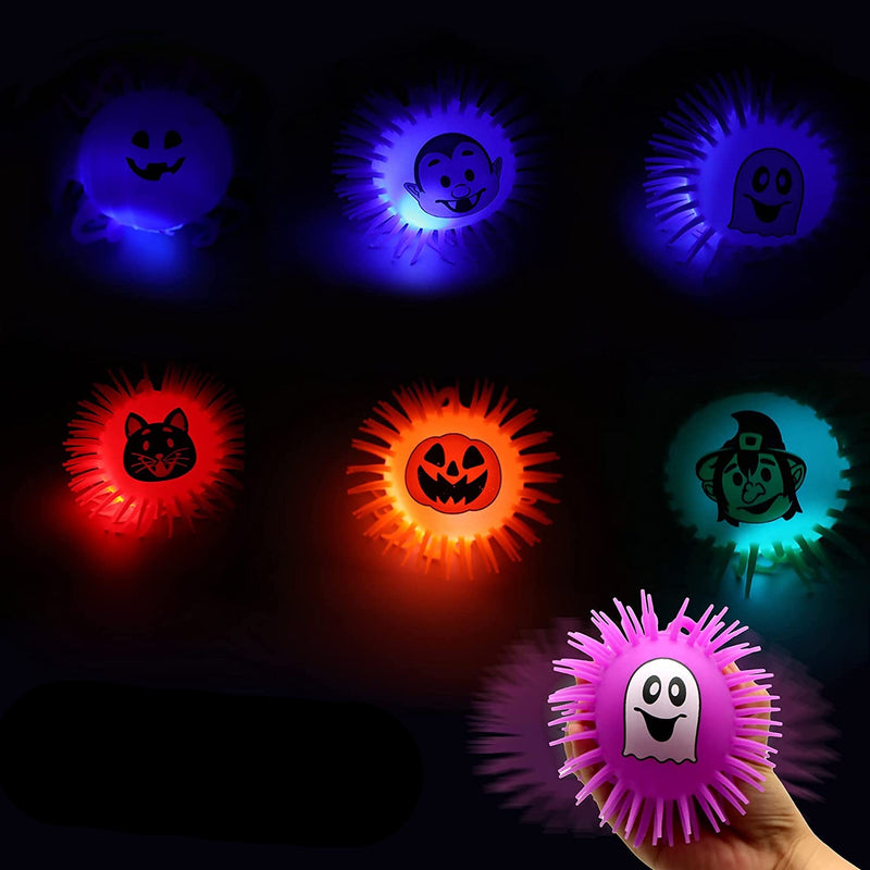Halloween LED  Puffer Balls, 9 Pcs