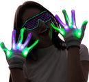 Halloween LED Gloves and Light Up Glasses