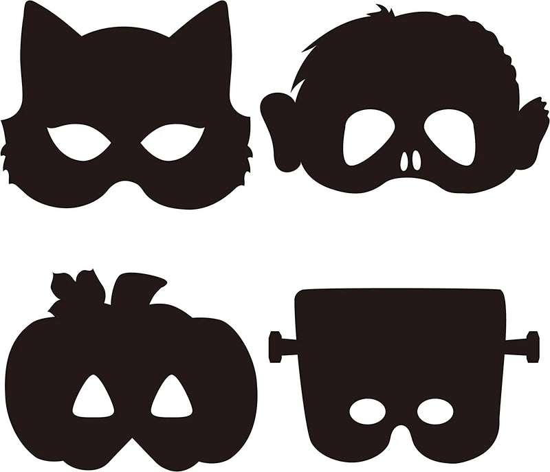 32 Pcs Halloween Scratch Masks