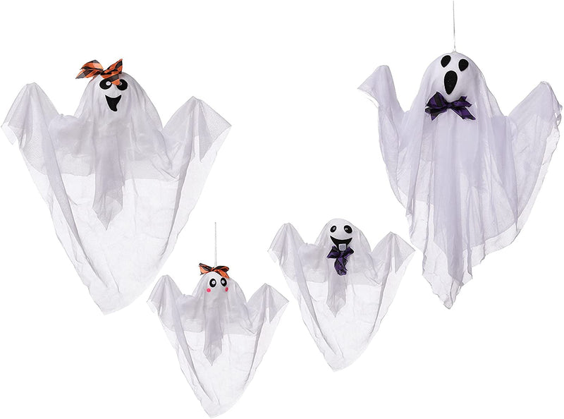Ghost Family Decoration, 4 Pack