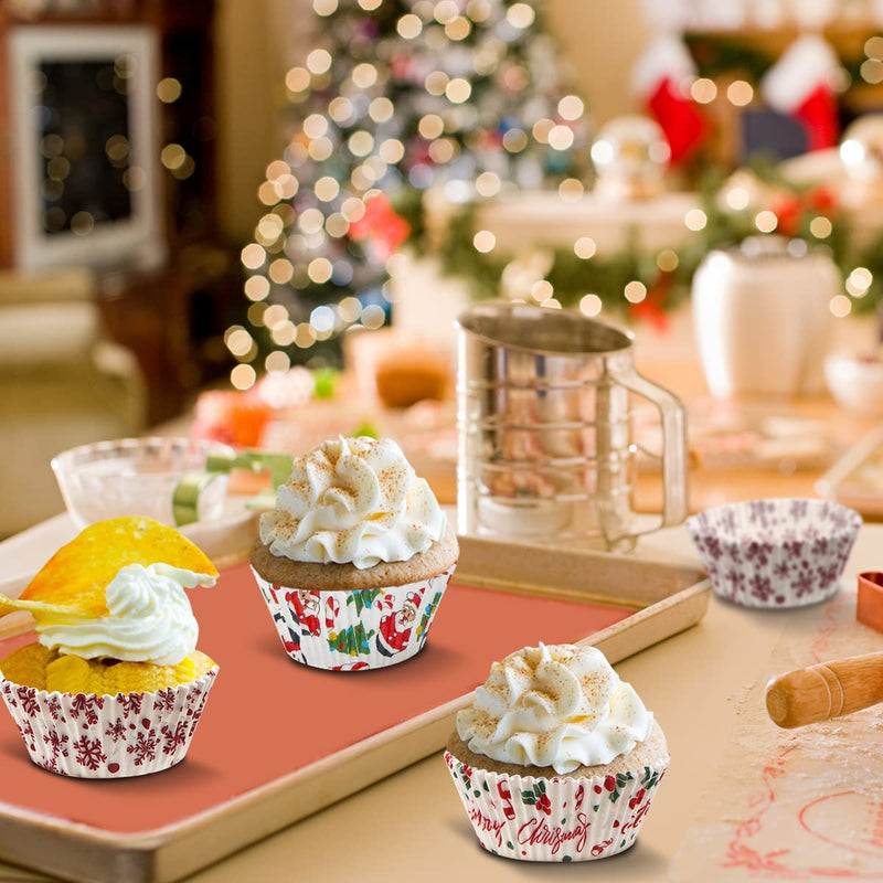 Christmas Cupcake Liners, 150 Pcs