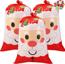 3 Piece Jumbo Holiday Santa Gift Bag
