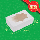 8.75in White Cookie Boxes With Window, 24 Pcs
