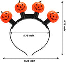 LED Pumpkin Headband, 3 Pcs