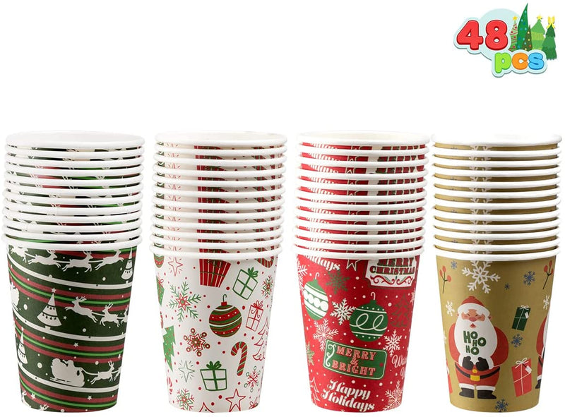 5pcs tarton pattern disposable cups, ripple sleeve paper cups for holiday  christmas party(Without plastic cup cover)