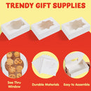 8.75in White Cookie Boxes With Window, 24 Pcs