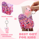 24Pcs Kids Valentines Cards with Bulging Eyes in Boxes-Classroom Exchange Gifts