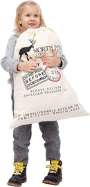 26in Santa Sacks Canvas Bags, 3 Pack