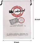 26in Santa Sacks Canvas Bags, 3 Pack