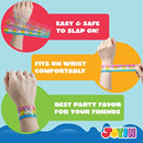 Slap Bracelets, 72-pack