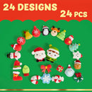 24Pcs Christmas Themed Mochi Squishy