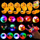 Prefilled Pumpkin Box with LED Rings, 12 Pack
