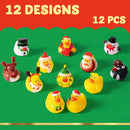 Christmas Rubber Duck 12 Pcs
