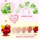 28Pcs Wind Up Toy with Kids Valentines Cards for Valentine Party Favors