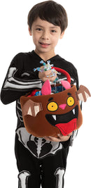 Halloween Bat Plush Bucket