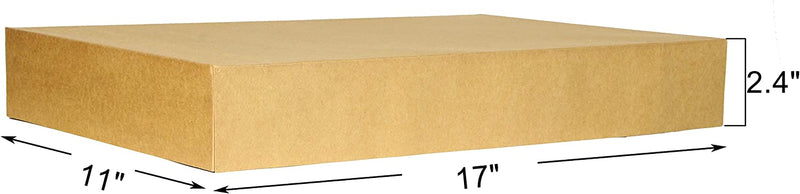 Large Kraft Gift Boxes with Lids, 12 Pcs