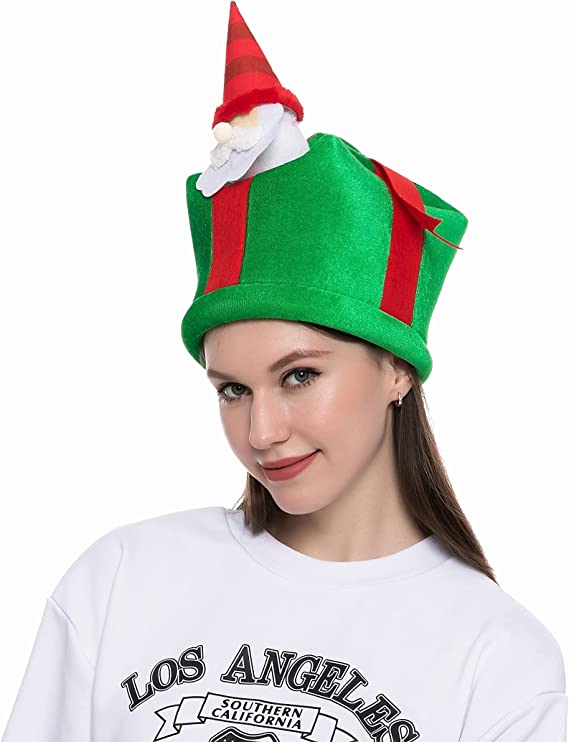 Gnome Gift Box Christmas Hat