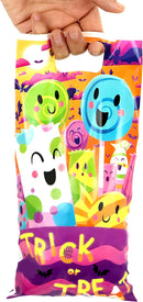 Plastic Treat Bags with Double-side Print, 72 Pcs