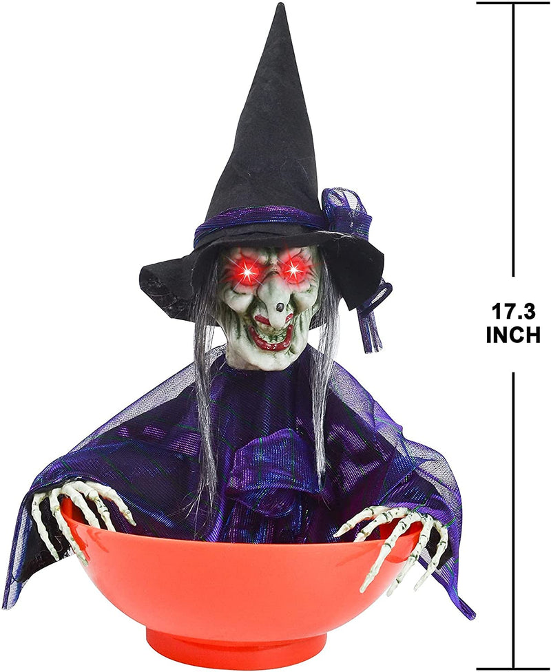 Animated Witch Candy Bowl