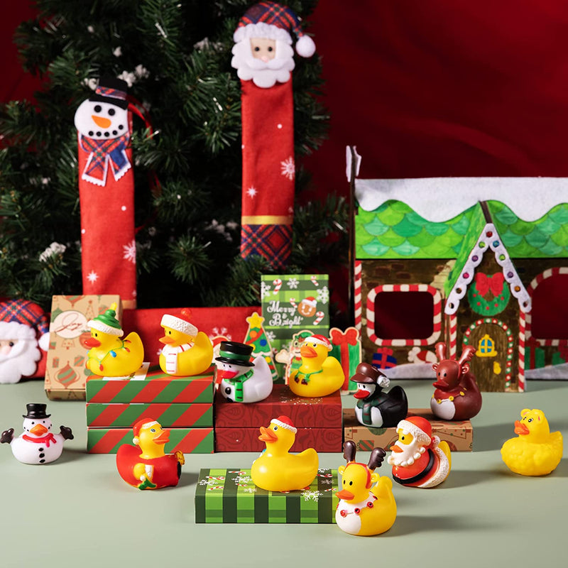 Christmas Rubber Duck 12 Pcs