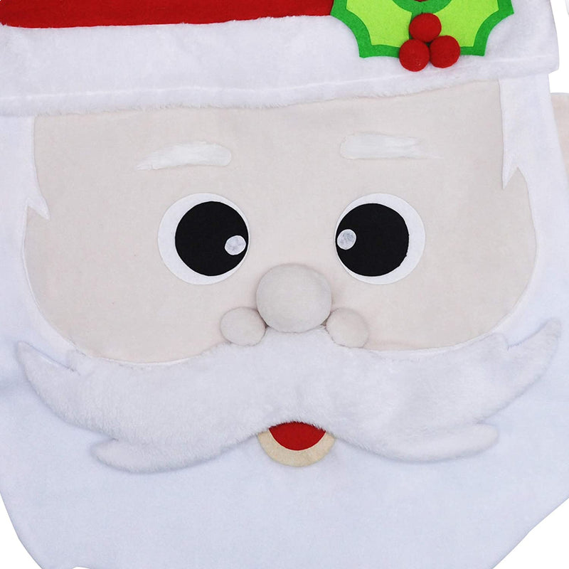 Santa And Reindeer Dining Chair Slip Covers