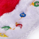 Blinking Light-up Plush Red Santa Hat + Blinking Light-up Elf, 2 Pcs