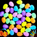 72Pcs Glow Sticks Glow in the Dark Prefilled Easter Eggs 3.15in