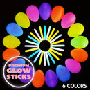 72Pcs Glow Sticks Glow in the Dark Prefilled Easter Eggs 3.15in