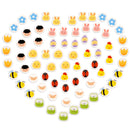 72Pcs Easter Character Eraser