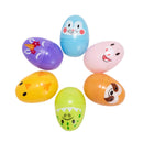 72Pcs Animal Printed Easter Egg Shells 2.5in