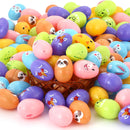 72Pcs Animal Printed Easter Egg Shells 2.5in