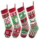 Large Size Rustic Cable Knit Christmas Stockings