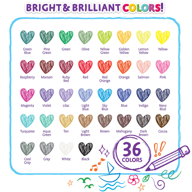 36 Colored Pencil Set, 3 Pack