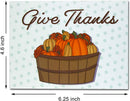 Pumpkin Thanksgiving Greeting Gift Cards, 36 Pcs