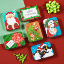 6 Christmas Gift Card Tin Holders