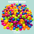 18Pcs Colorful Bright Plastic Easter Egg Shells 2.3in