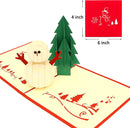 push bubble 3d Christmas Greeting Cards, 7 Pcs