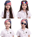 Flag Headband & Flower Headband Accessories, 2 Pcs