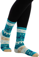 Christmas Holiday Crew Socks, 12 Pairs