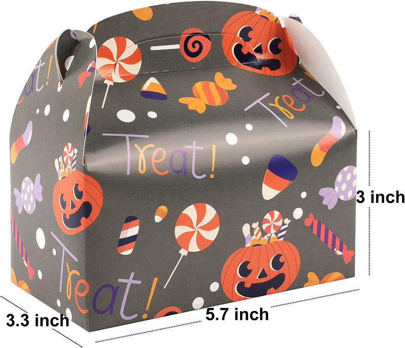 Halloween Cookie Boxes with Repetitive Patterns, 24 Pcs
