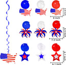 Stars Banner, Pennant Banner, Star Foil Balloons, and Swirl Decorations, 23 Pcs
